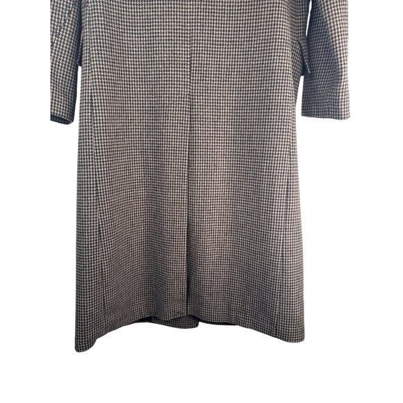 ZARA Medium Tailored Houndstooth Wool Coat - Picture 13 of 15